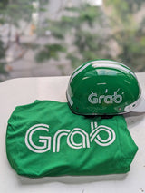 Combo Áo Chống Nắng + Mũ Bảo Hiểm Grab