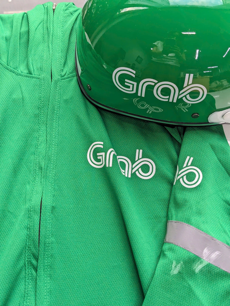 Combo Áo Chống Nắng + Mũ Bảo Hiểm Grab