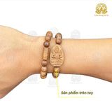 Vòng tay đôi mặt phật bản mệnh trầm hương