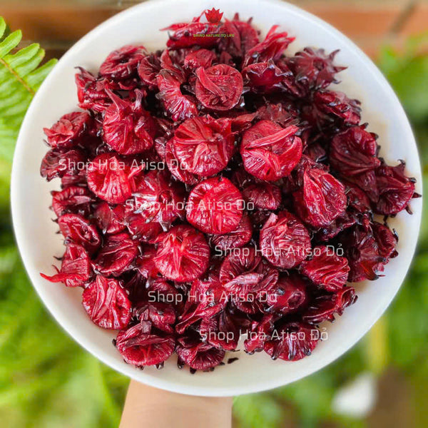 Mứt hoa atiso đỏ Châu Tạ ít ngọt siêu giòn 200g