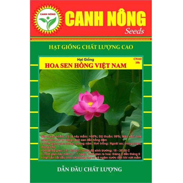 Combo 3 gói GÓI 10 HẠT GIỐNG SEN TA( SEN HỒNG VN)