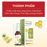 Xịt họng thảo mộc Nam Dược hỗ trợ giảm ho, giảm đau rát họng, long đờm, giảm khản tiếng, làm thơm miệng chai 15 ml