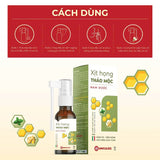 Xịt họng thảo mộc Nam Dược hỗ trợ giảm ho, giảm đau rát họng, long đờm, giảm khản tiếng, làm thơm miệng chai 15 ml