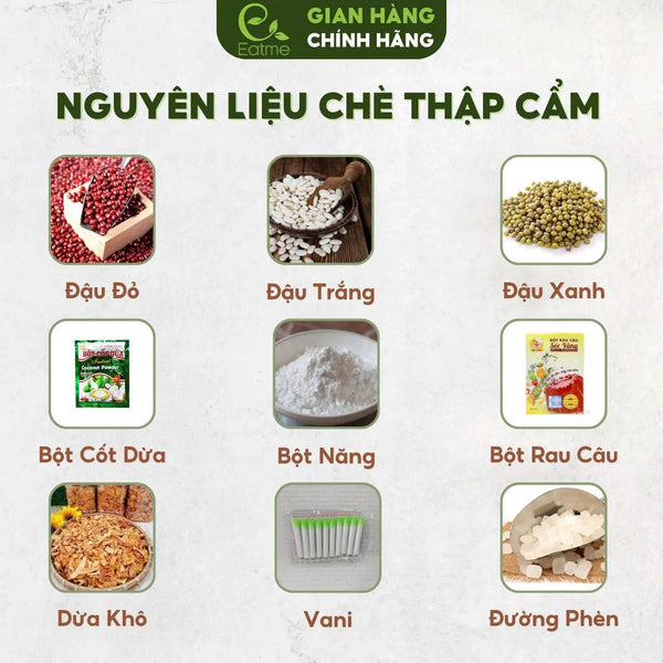 Set Nguyên Liệu Nấu Chè Thập Cẩm 15 20 Chén
