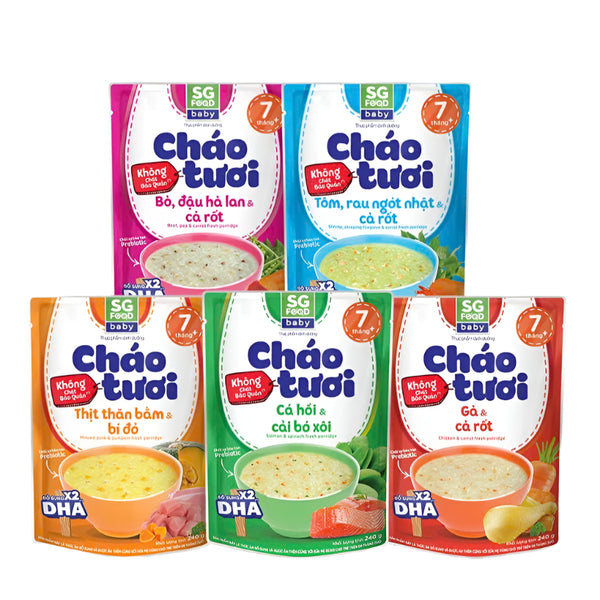 Combo 5 Gói Cháo Tươi Baby