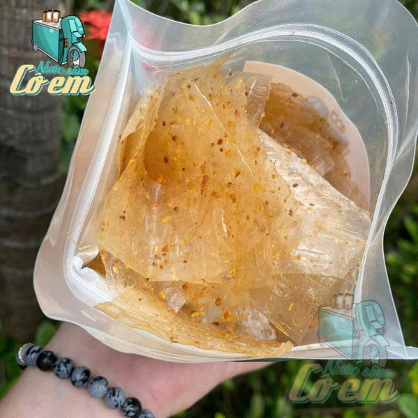 Set Bánh Tráng Muối Siêu Tỏi đậm vị, thơm ngon 250g (bịch siêu to)