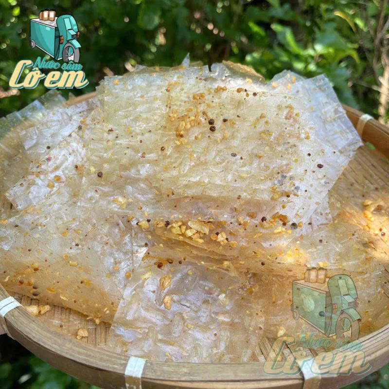 Set Bánh Tráng Muối Siêu Tỏi đậm vị, thơm ngon 250g (bịch siêu to)