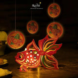 Lồng đèn trang trí bằng giấy kiếng "Ký ức tuổi thơ" (size 30cm)