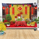 Tranh Vải Tết - Phông Nền Trang Trí Tết